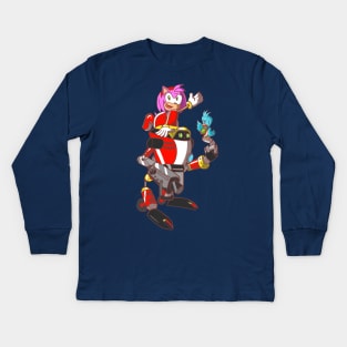 Sonic Adventure - Amy & Gamma Kids Long Sleeve T-Shirt